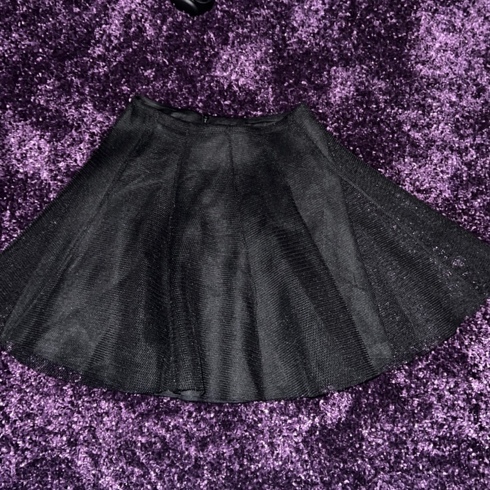 Soprano Mesh Pleated Mini Skirt